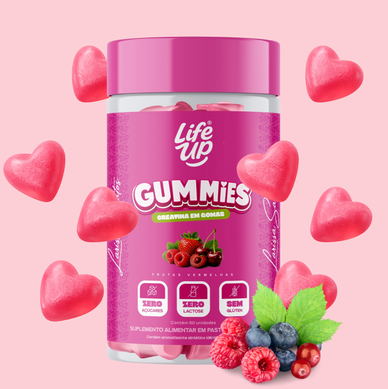 Creatina de Frutas Vermelhas da Lari