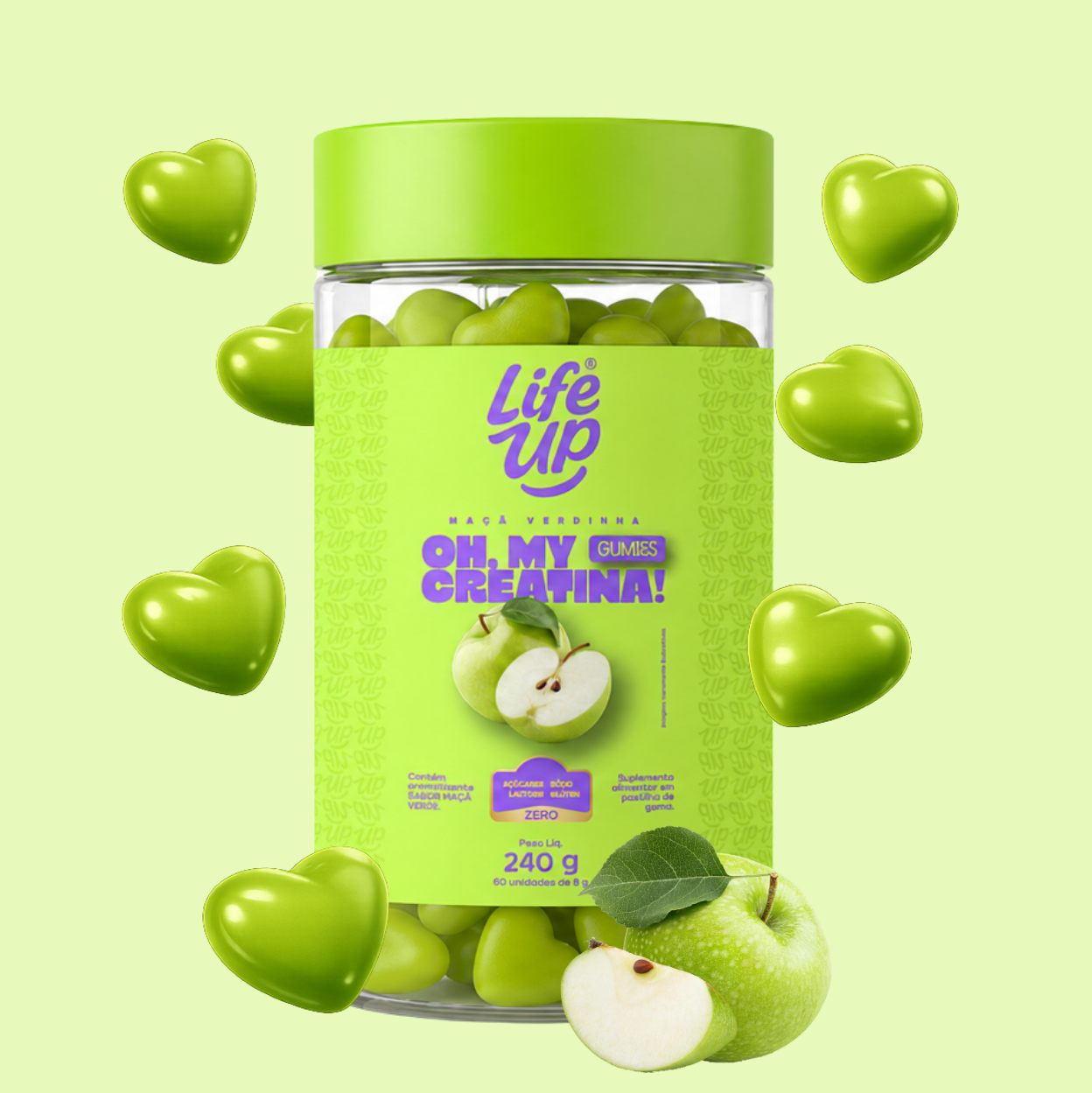 Creatina em Gummies Life UP - 60 Gomas