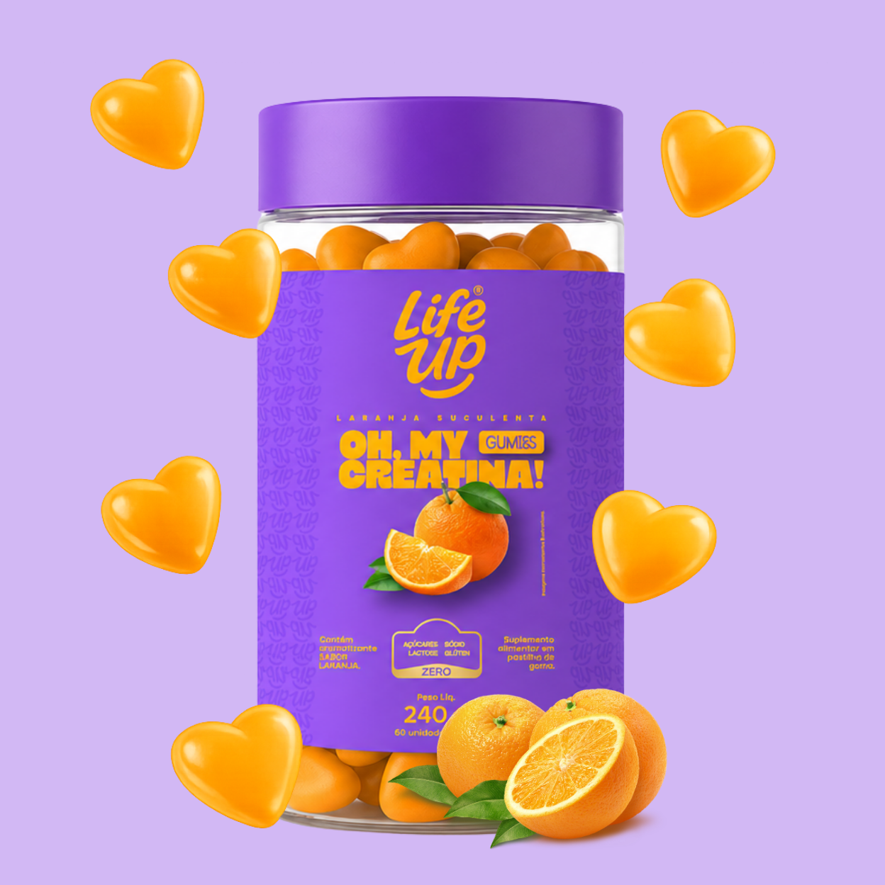 Creatina em Gummies Life UP - 60 Gomas
